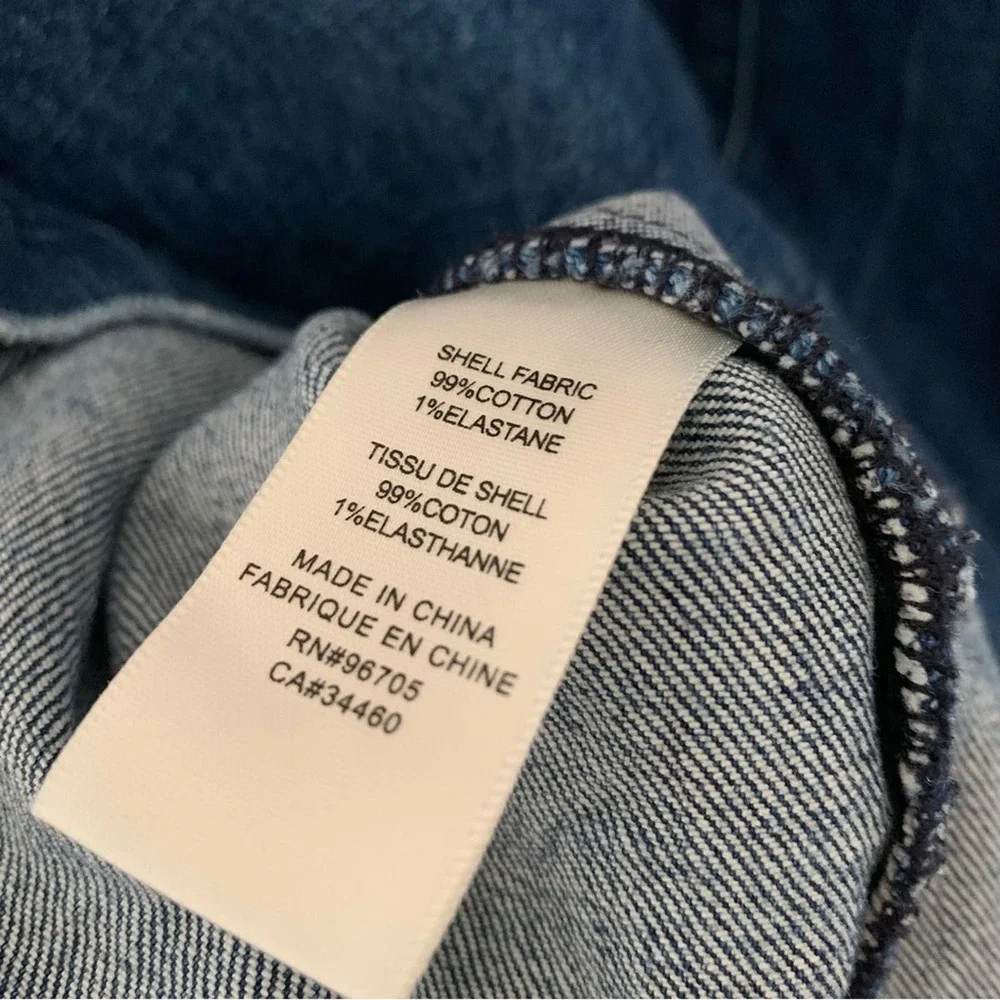 Rebecca Taylor | La Vie size 30 denim skirt with front tie stretch zip back